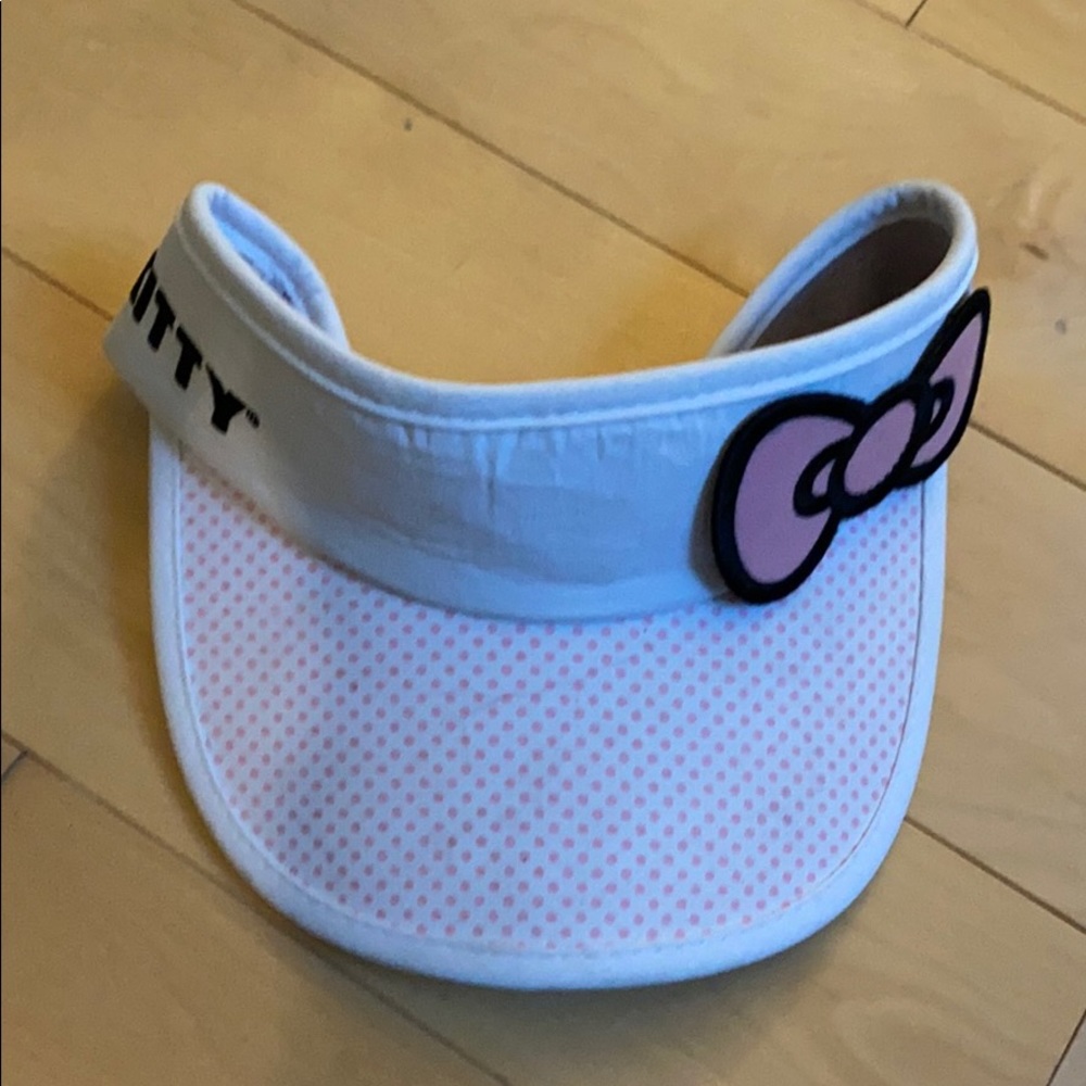 Hello kitty Sanrio visor hat big kids side